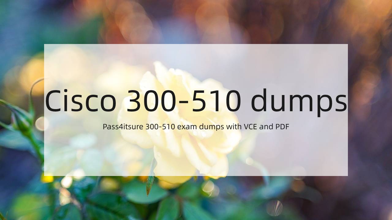 2020.12] Cisco 300-510 Exam Prep Actual Dumps Questions For Free Share